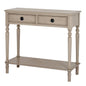 The Rowan Collection 2 Drawer Console Table With Shelf by Hill Interiors