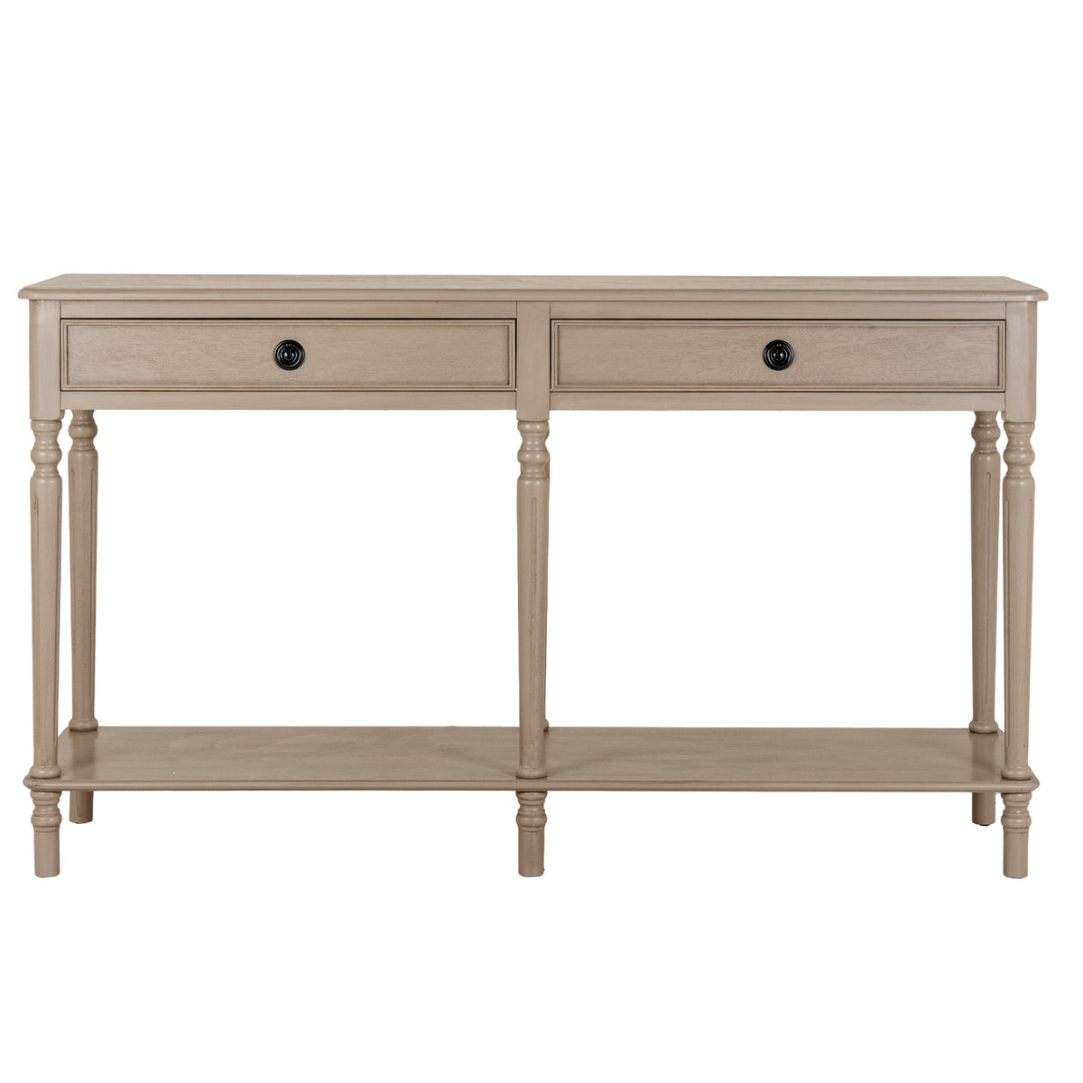 The Rowan Collection 2 Drawer Large Console With Shelf by Hill Interiors - image 2