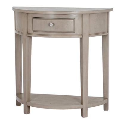 The Emile Collection 1 Drawer Half Moon Console Table by Hill Interiors