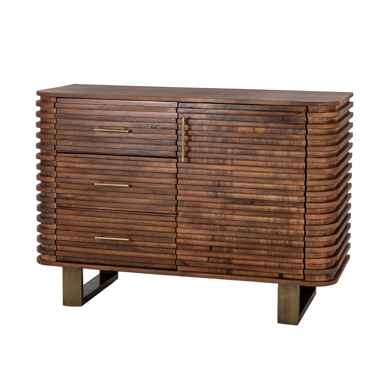 Strata Collection 3 Drawer 1 Door Sideboard by Hill Interiors