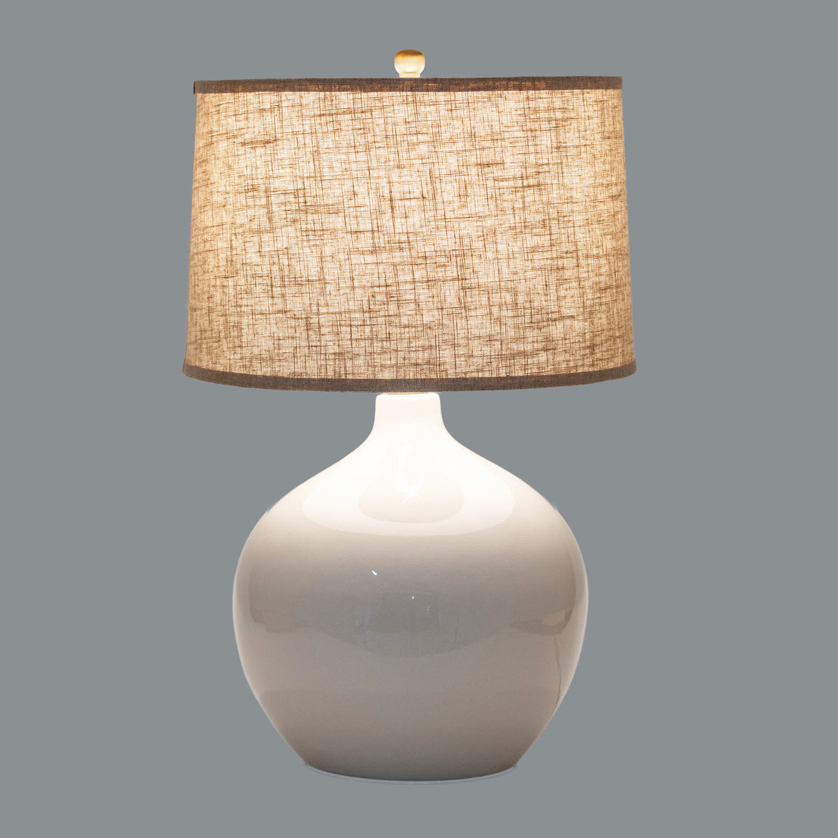 Lucille Ceramic Table Lamp With Linen Shade by Hill Interiors - image 2