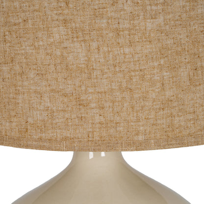 Lucille Ceramic Table Lamp With Linen Shade by Hill Interiors - image 3