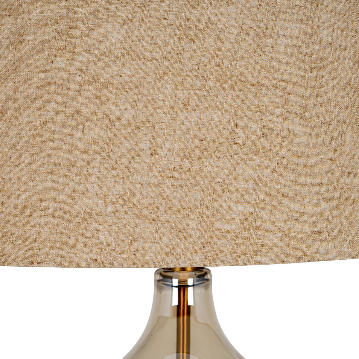Opaline Glass Table Lamp With Linen Shade by Hill Interiors - image 4