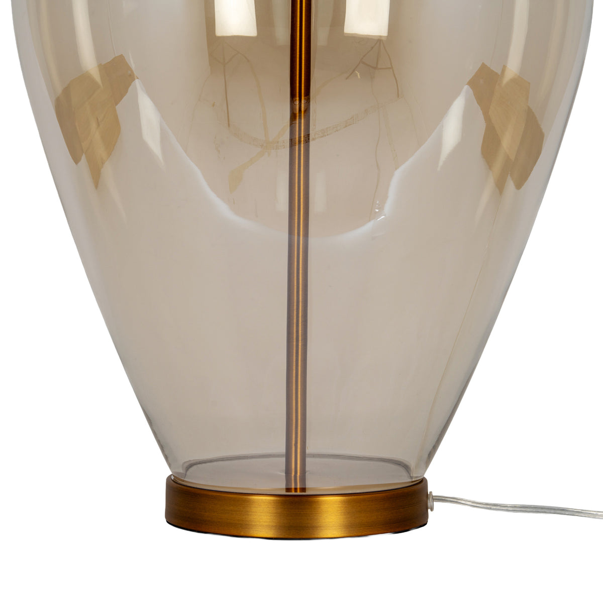 Opaline Glass Table Lamp With Linen Shade by Hill Interiors - image 5