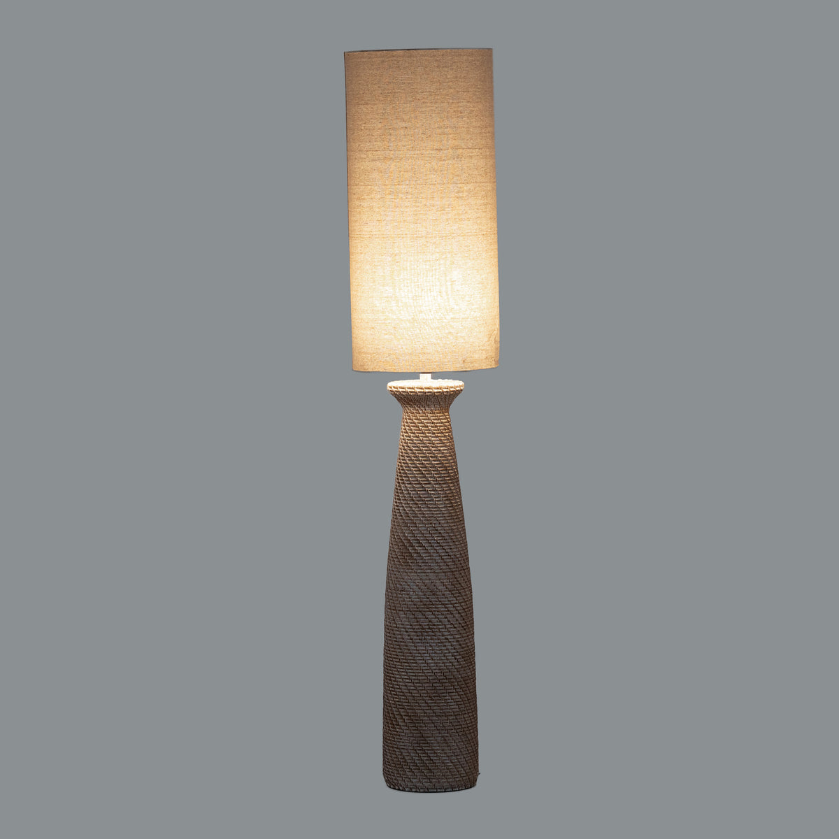 Dune Floor Lamp With Linen Shade by Hill Interiors - image 2