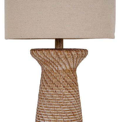 Dune Floor Lamp With Linen Shade by Hill Interiors - image 3