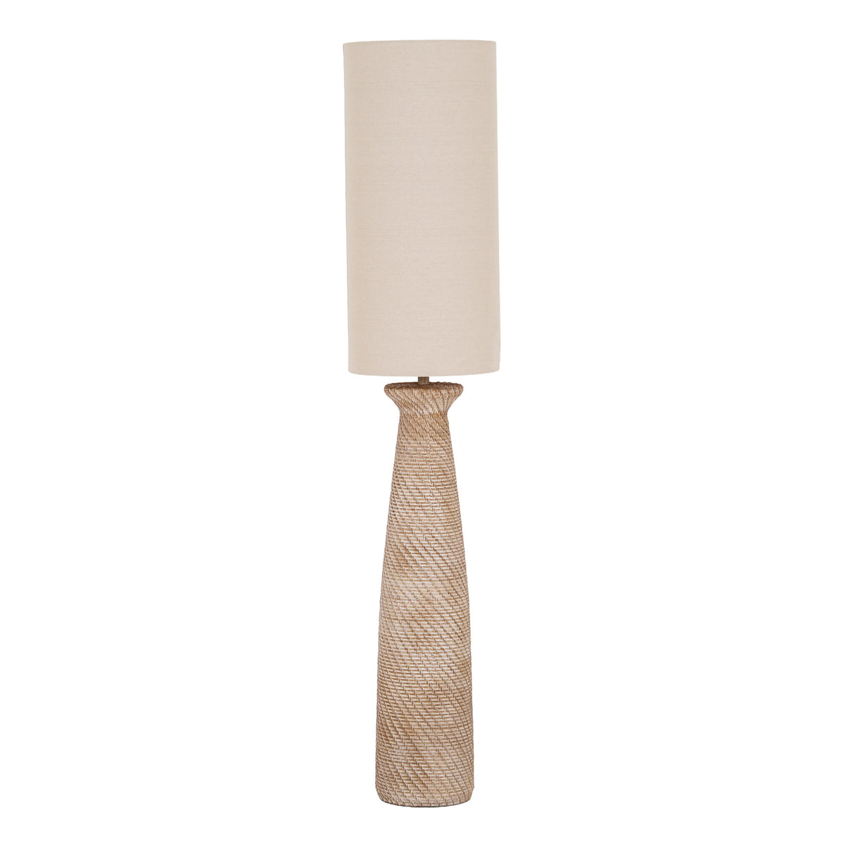 Dune Floor Lamp With Linen Shade by Hill Interiors