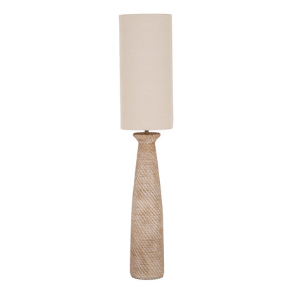 Dune Floor Lamp With Linen Shade by Hill Interiors