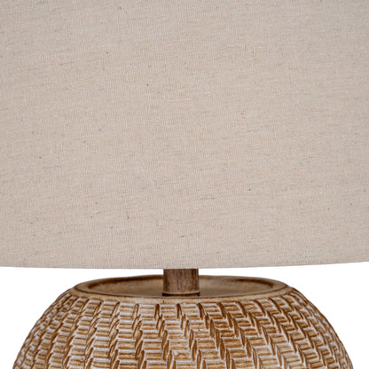 Dune Table Lamp With Linen Shade by Hill Interiors - image 3