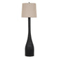Brompton Floor Lamp With Grey Linen Shade by Hill Interiors