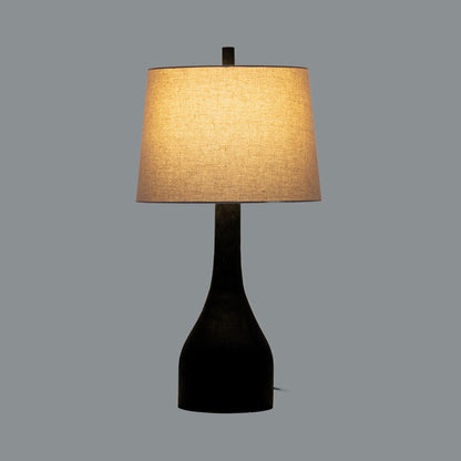 Brompton Table Lamp With Grey Linen Shade by Hill Interiors - image 2