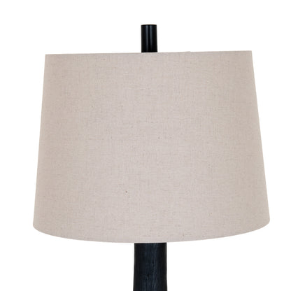 Brompton Table Lamp With Grey Linen Shade by Hill Interiors - image 4