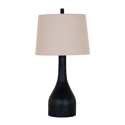 Brompton Table Lamp With Grey Linen Shade by Hill Interiors