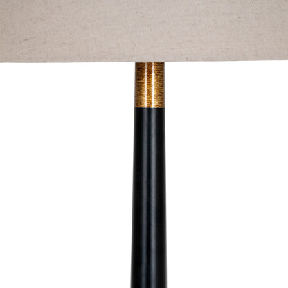 Everly Table Lamp With Grey Linen Shade by Hill Interiors - image 5