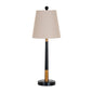 Everly Table Lamp With Grey Linen Shade by Hill Interiors