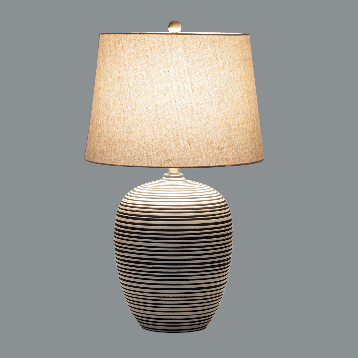 Harbour Ceramic Table Lamp With Linen Shade by Hill Interiors - image 2