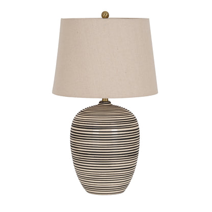 Harbour Ceramic Table Lamp With Linen Shade by Hill Interiors