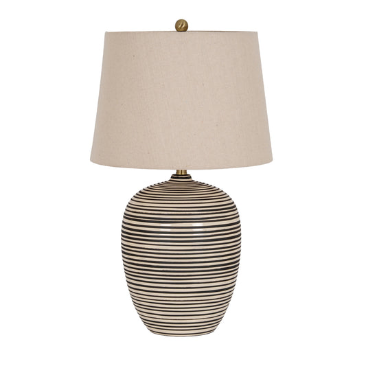 Harbour Ceramic Table Lamp With Linen Shade by Hill Interiors