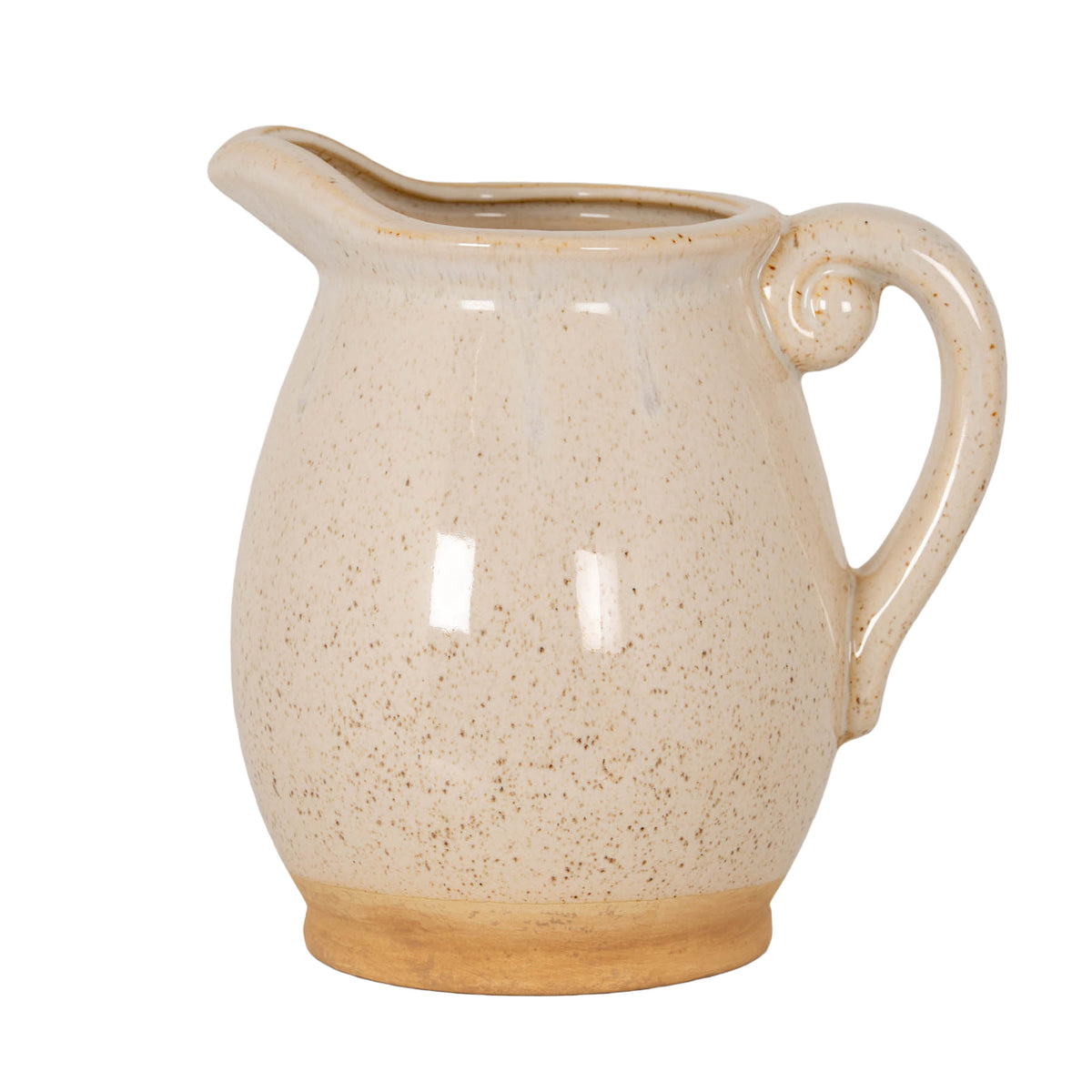 Large Speckled Ceramic Jug by Hill Interiors