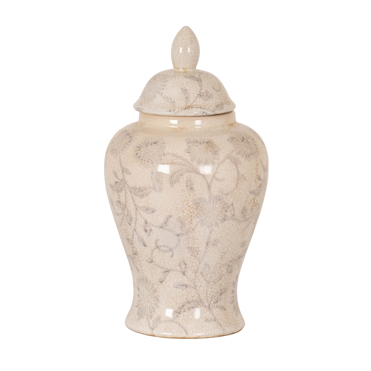 Small Grey Aster Ginger Jar by Hill Interiors