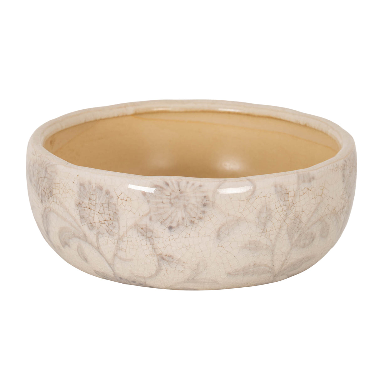 Small Grey Aster Ceramic Bowl Pot by SEDERVA