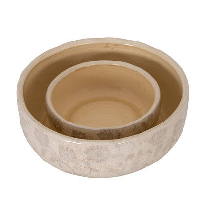 Large Grey Aster Ceramic Bowl Pot by Hill Interiors - image 4