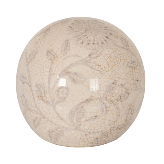 Grey Aster Small Decorative Ball by Hill Interiors