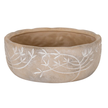 Large Lace Flower Bowl Pot by Hill Interiors