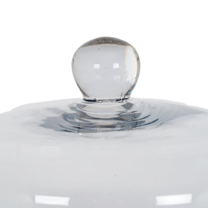 Briar Collection Wicker Tray With Glass Cloche by Hill Interiors - image 2