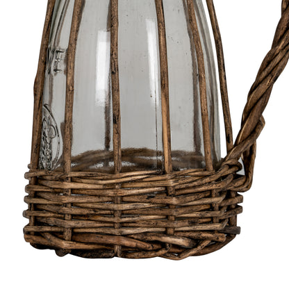 Briar Collection Glass And Wicker Carafe With Handle by Hill Interiors - image 4