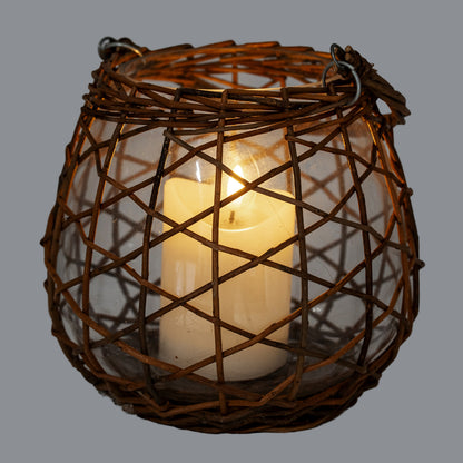 Briar Collection Large Wicker Lace Lantern by Hill Interiors - image 3