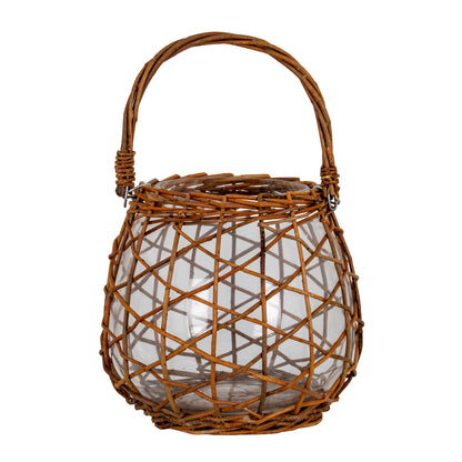 Briar Collection Large Wicker Lace Lantern by Hill Interiors