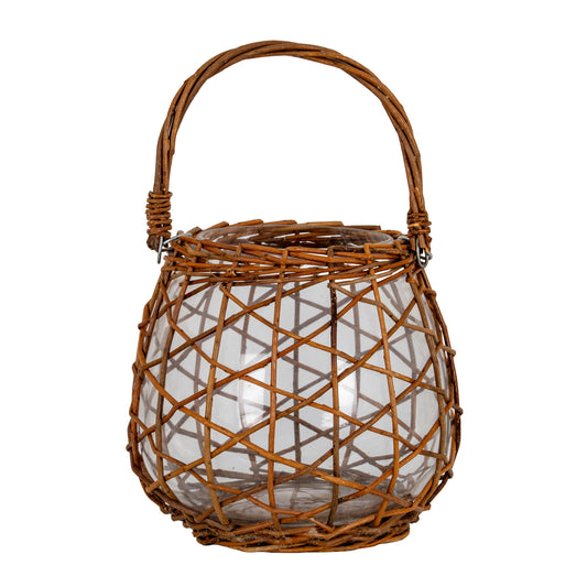 Briar Collection Large Wicker Lace Lantern by Hill Interiors