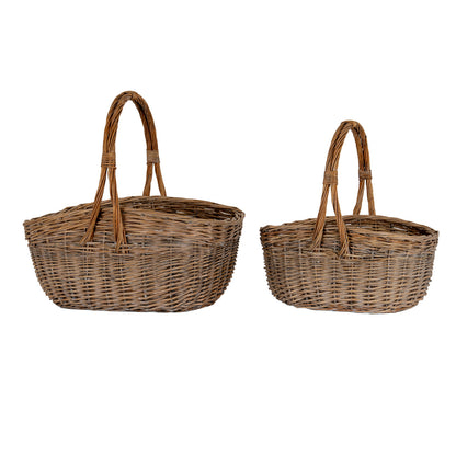 Briar Collection Set Of Two Wicker Trug Baskets by Hill Interiors - image 2