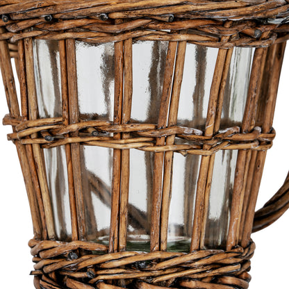 Briar Collection Wicker Basket Lantern With Handle by Hill Interiors - image 5