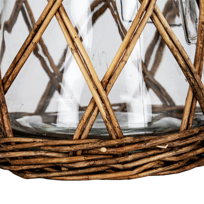 Briar Collection Large Wicker Pillar Lantern by Hill Interiors - image 5