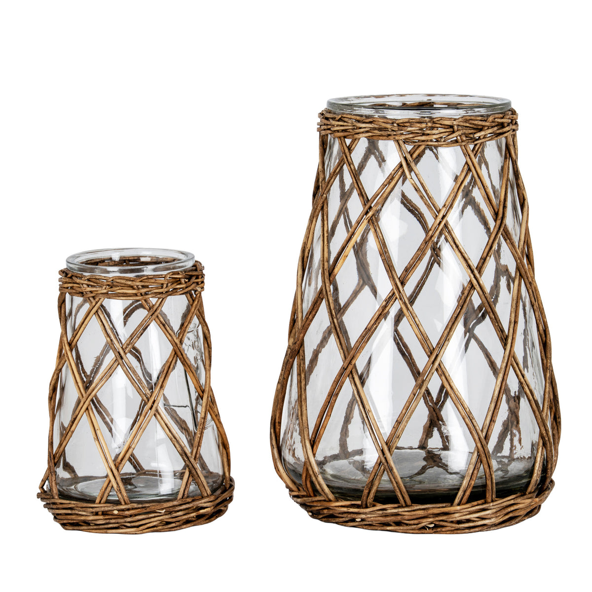Briar Collection Wicker Pillar Lantern by Hill Interiors - image 2