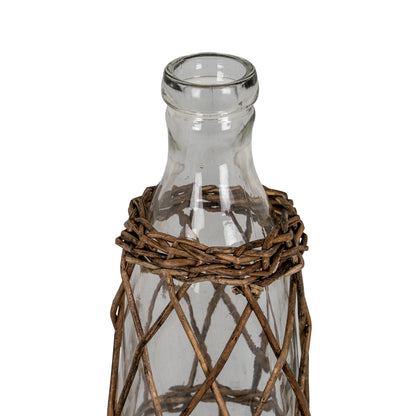 Briar Collection Medium Glass And Wicker Bottle Carafe by Hill Interiors - image 3