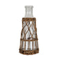 Briar Collection Medium Glass And Wicker Bottle Carafe by Hill Interiors