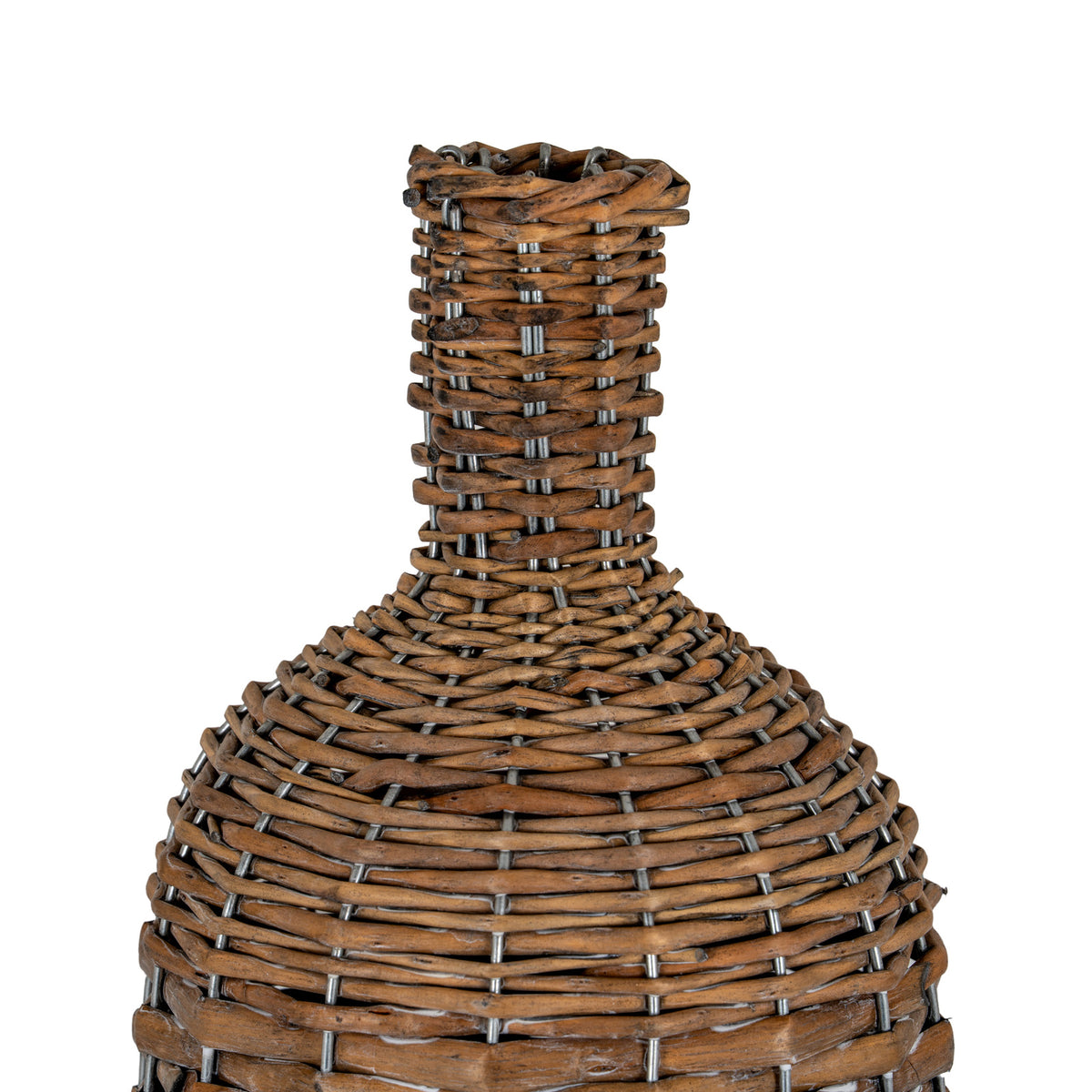 Briar Collection Large Tall Wicker Bottle Vase by Hill Interiors - image 3
