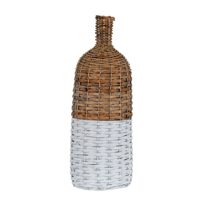 Briar Collection Large Tall Wicker Bottle Vase by Hill Interiors