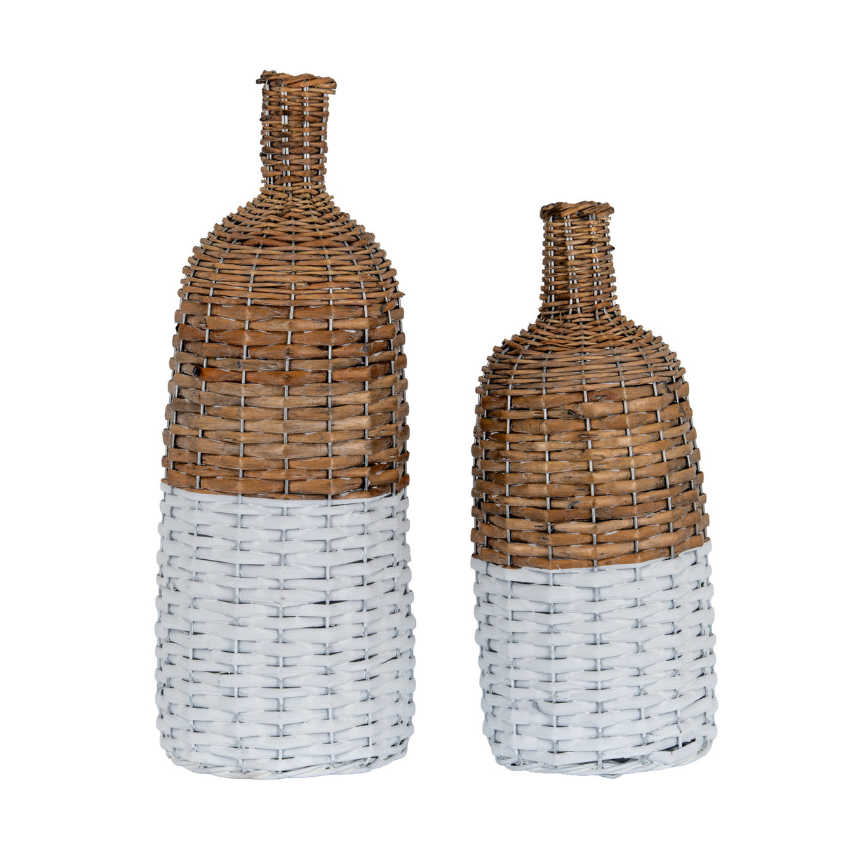 Briar Collection Tall Wicker Bottle Vase by Hill Interiors - image 2