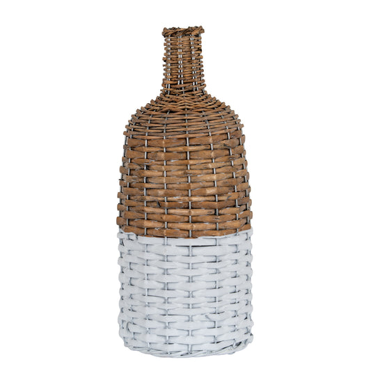 Briar Collection Tall Wicker Bottle Vase by Hill Interiors