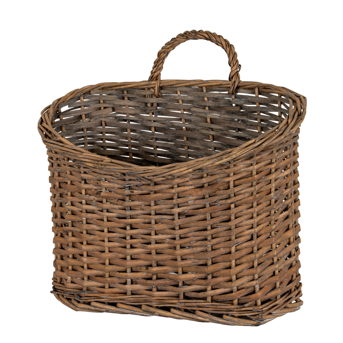 Briar Collection - Hanging Wicker Storage Basket by Hill Interiors