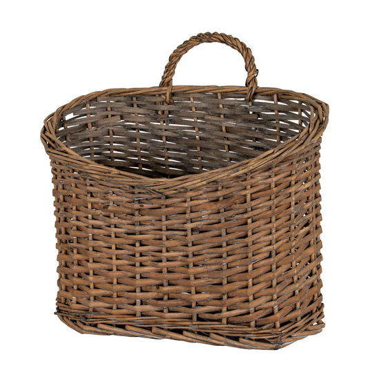 Briar Collection - Hanging Wicker Storage Basket by Hill Interiors