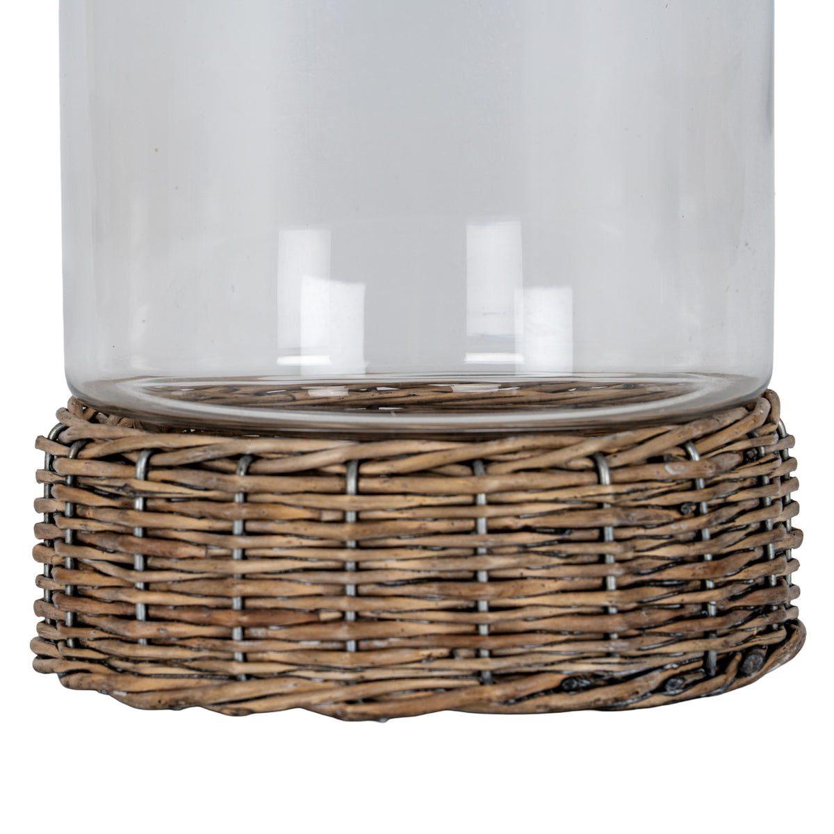 Briar Collection Hurricane Lantern With Wicker Tray by Hill Interiors - image 5