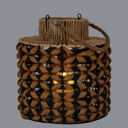 Large Woven Wicker Lantern With Jute Handle by Hill Interiors - image 3