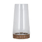Briar Collection Large Hurricane Lantern With Wicker Tray by Hill Interiors