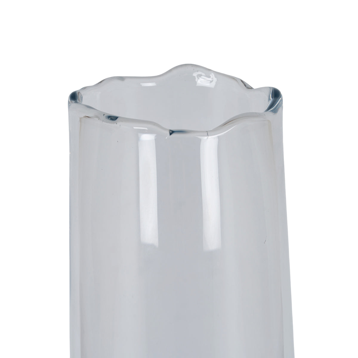 Large Wave Glass Cylinder Vase by Hill Interiors - image 5