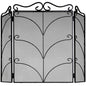 Heavy Large Black Ornate Fire Screen by Hill Interiors